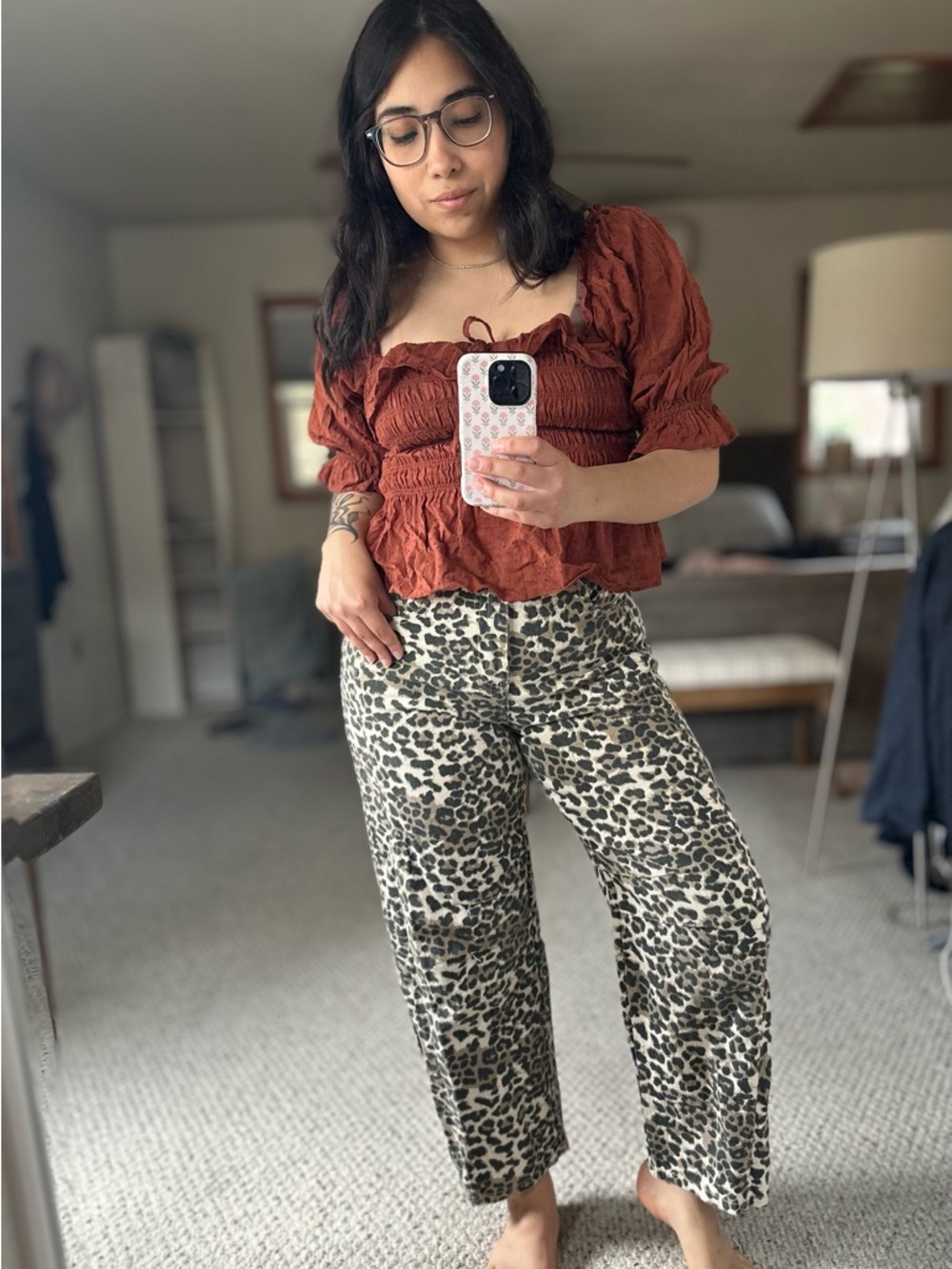 Bohme Leopard Print Barrel Pants - Picture 4 of 5